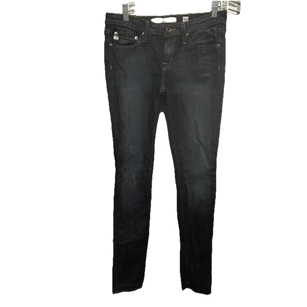 Big Star 1974 Envy Cigarette Jeans Womens 28L Low Rise Blue Skinny Whiskered Y2K